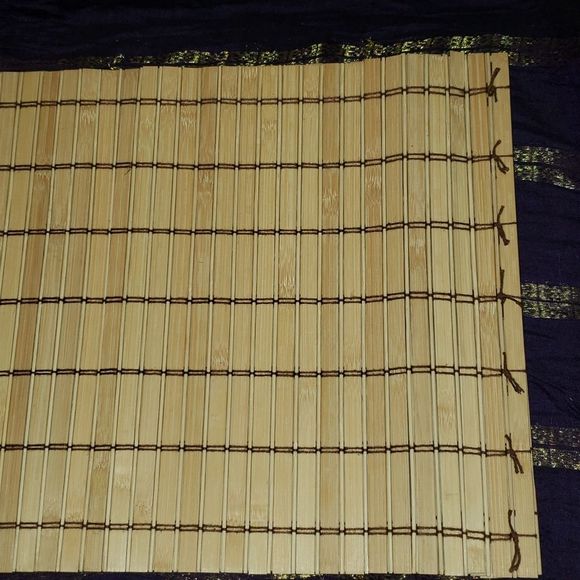 FF 💘 SIX VINTAGE BAMBOO TILE PLACEMATS - Picture 11 of 11